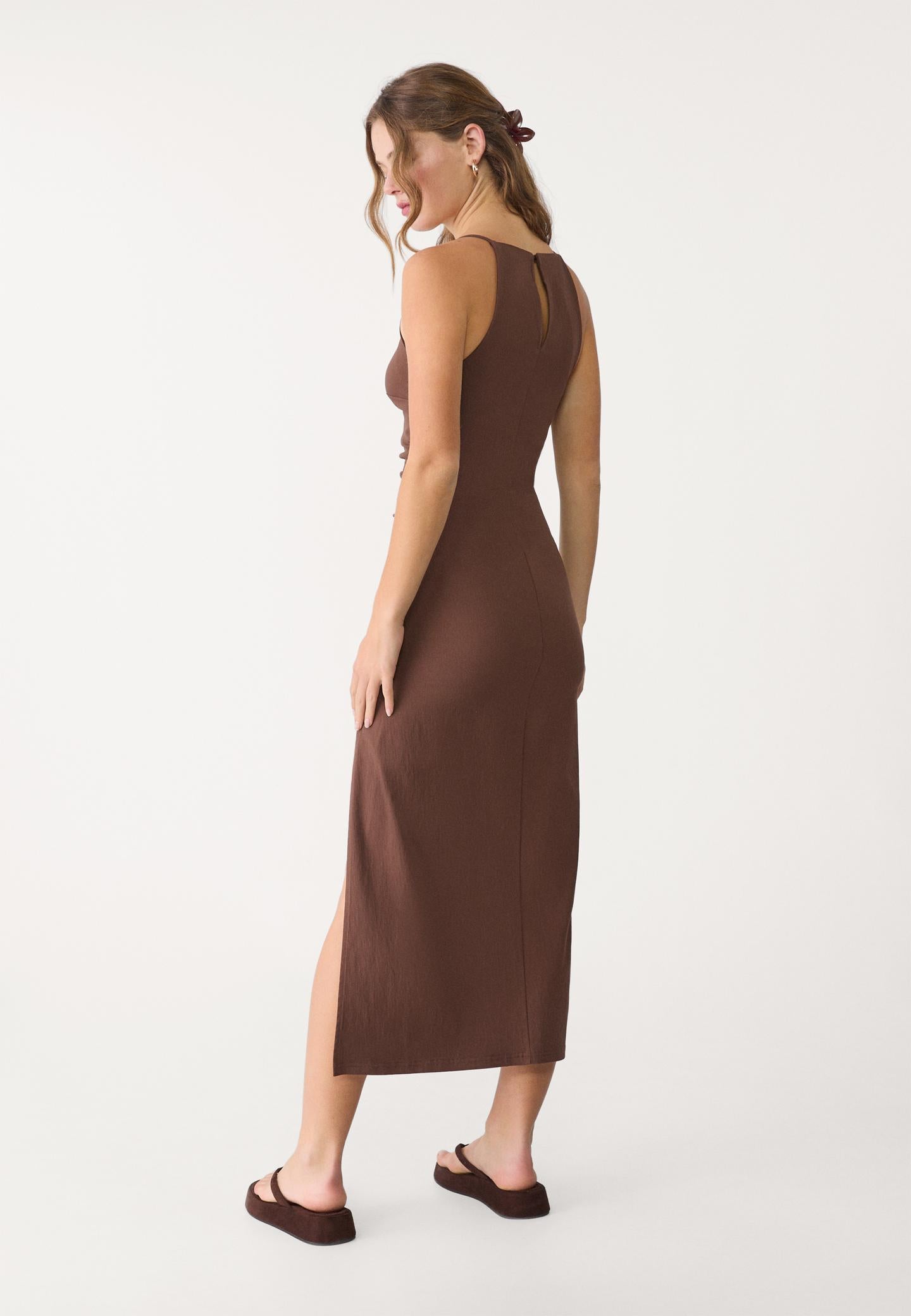 Vestido Halter midi