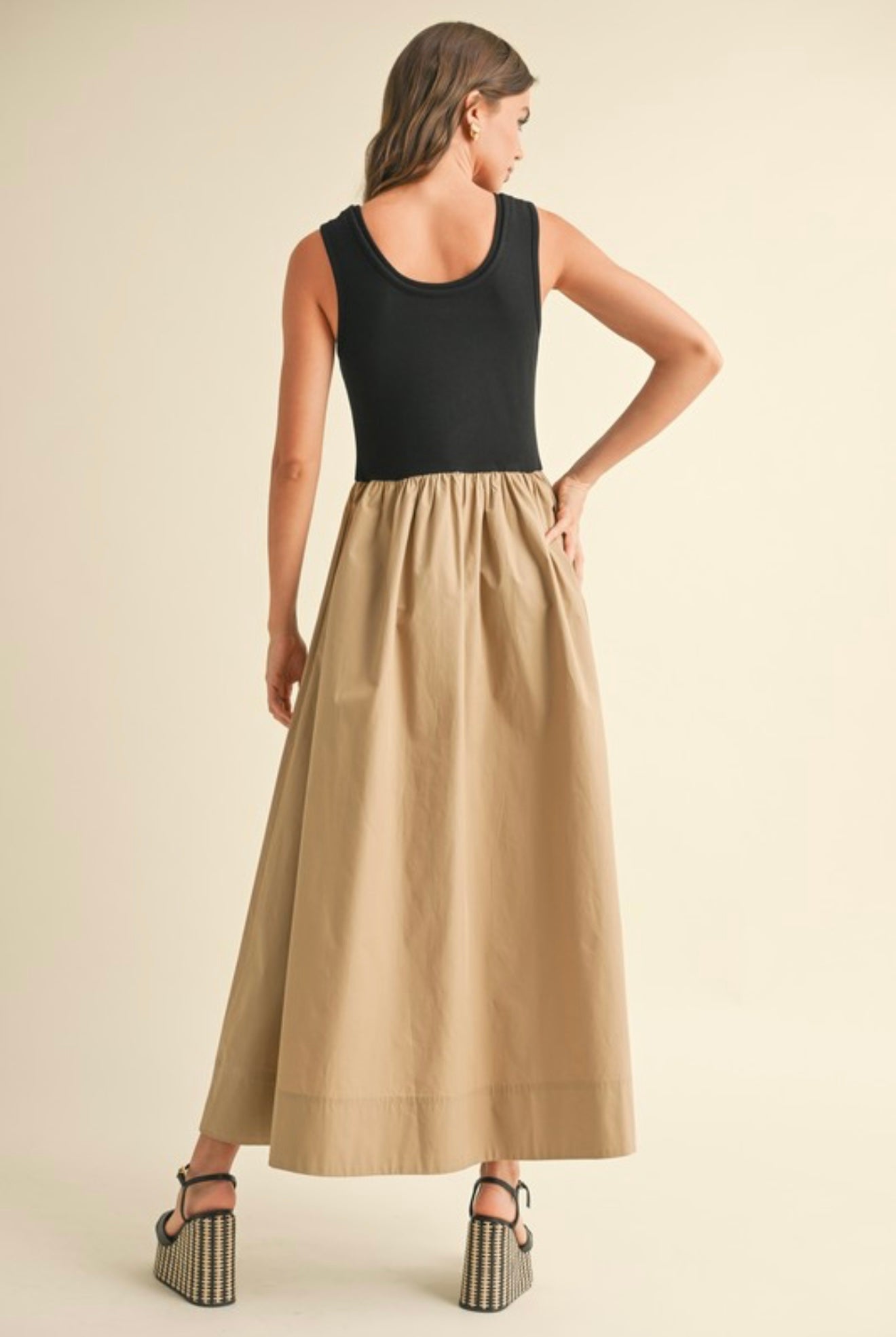 Vestido combinado