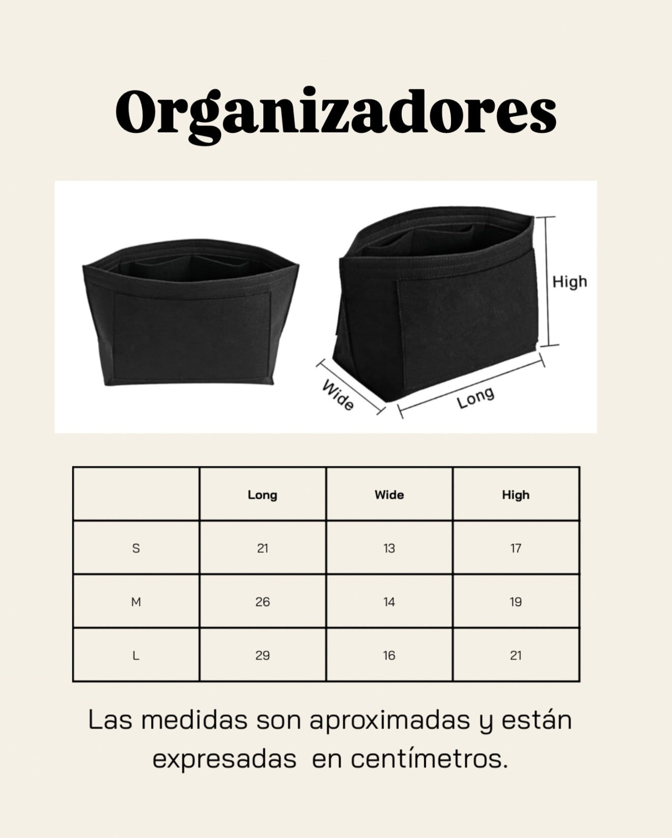 Organizador de carteras