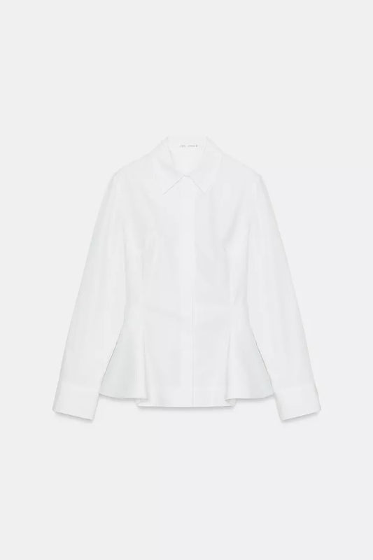 Camisa popelina peplum