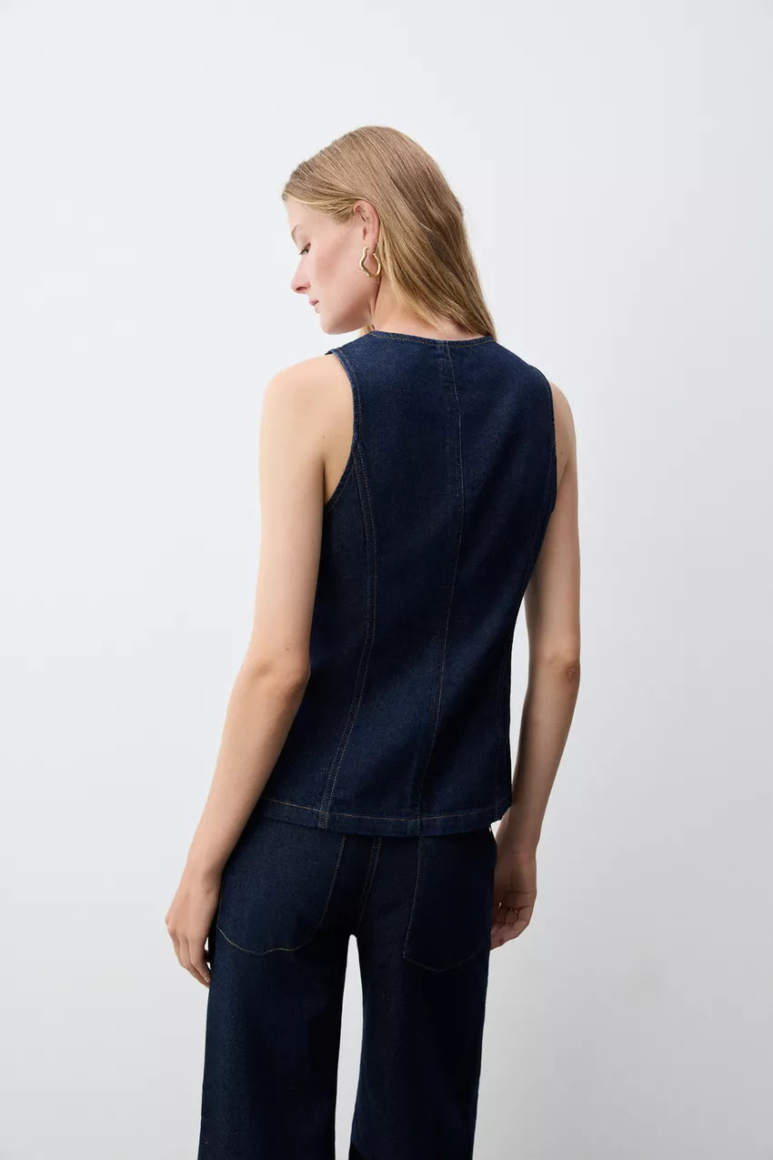 Chaleco Denim