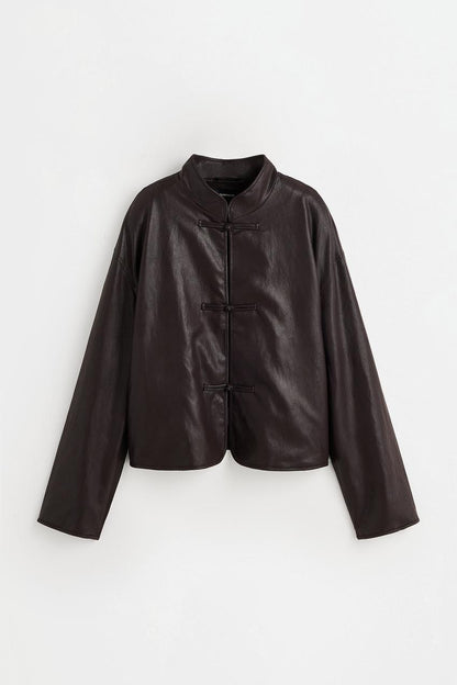 Chaqueta asiática piel