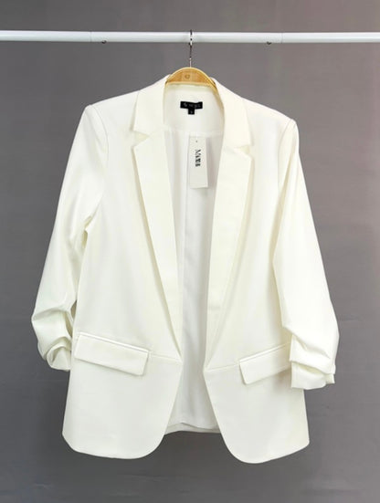 Blazer mangas fruncidas