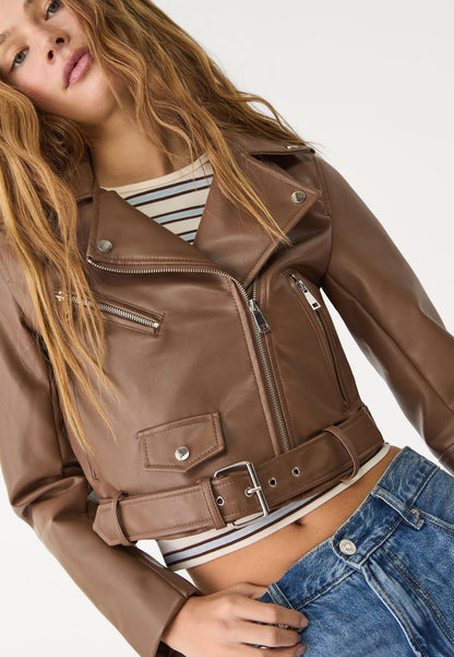 Chaqueta Biker cuerina