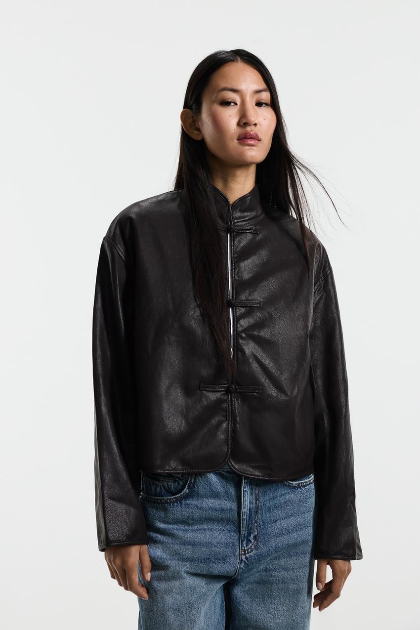 Chaqueta asiática piel