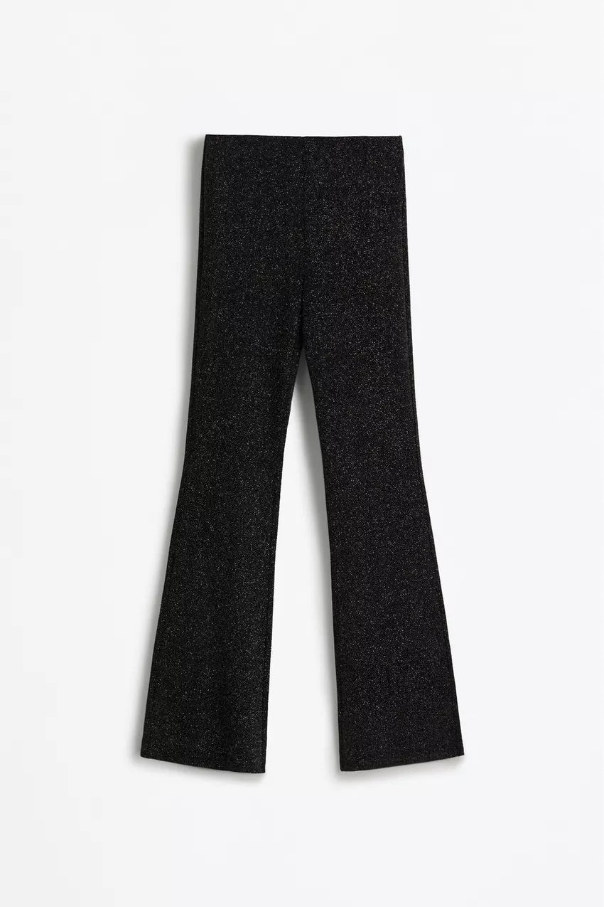 Pantalón Flare brillo