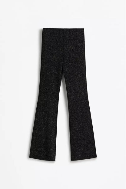 Pantalón Flare brillo