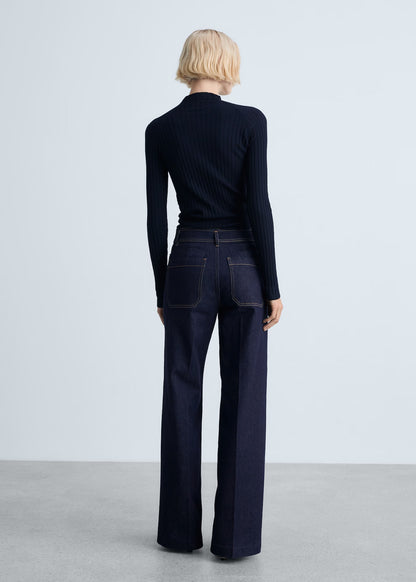 Jean Wide Leg bolsillos
