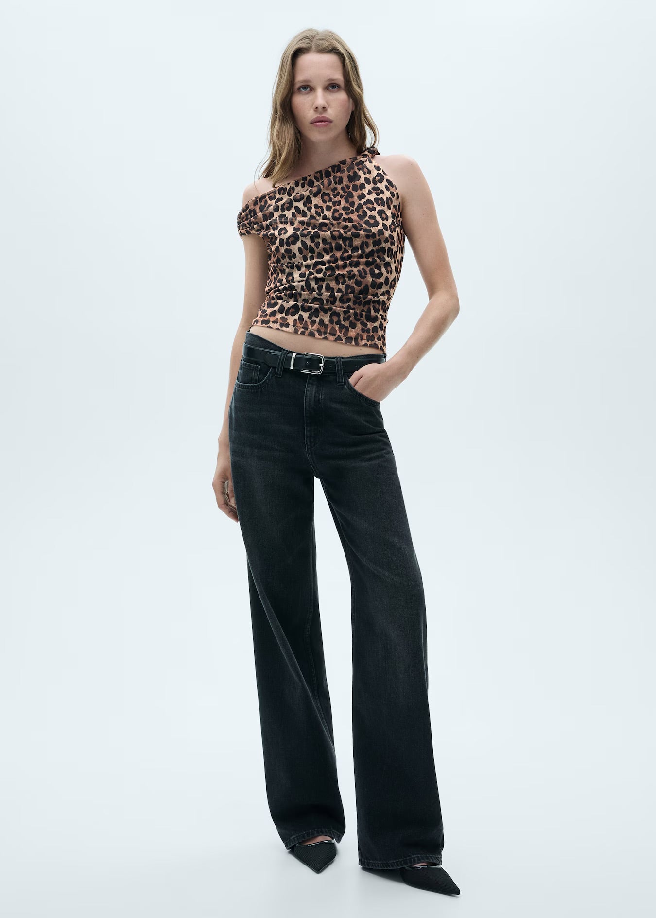 Blusa Animal Print Tul