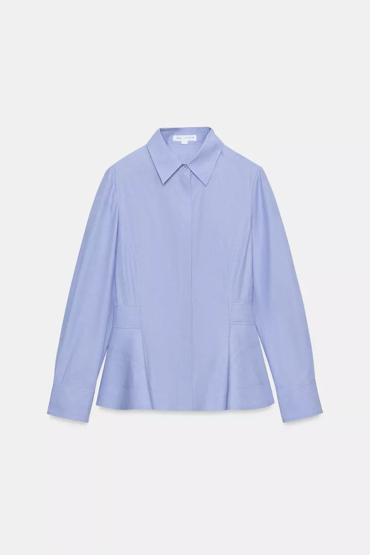 Camisa popelina peplum