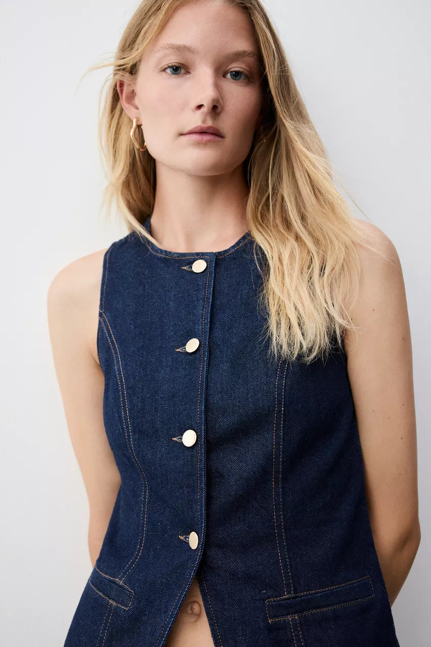 Chaleco Denim