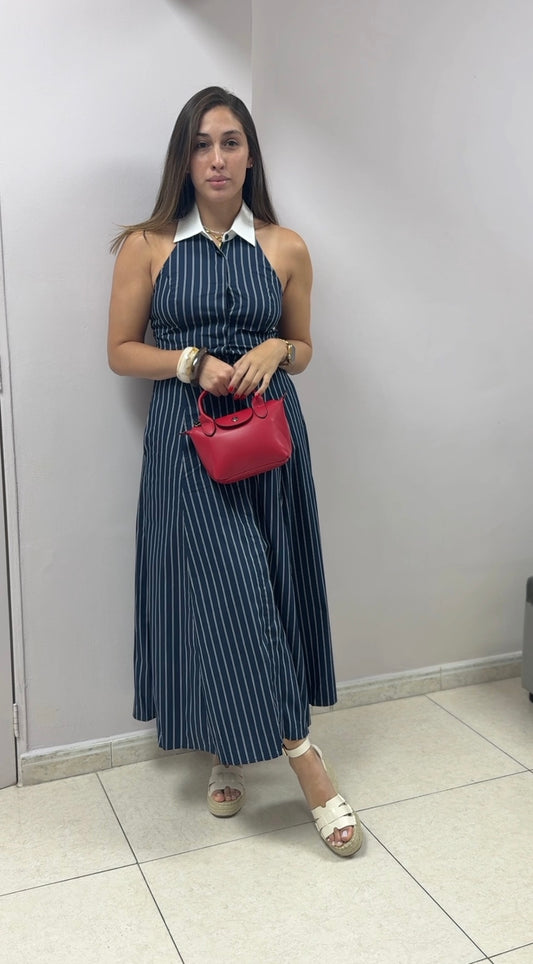 Vestido rayas midi