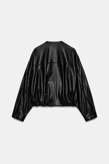 Chaqueta bomber piel