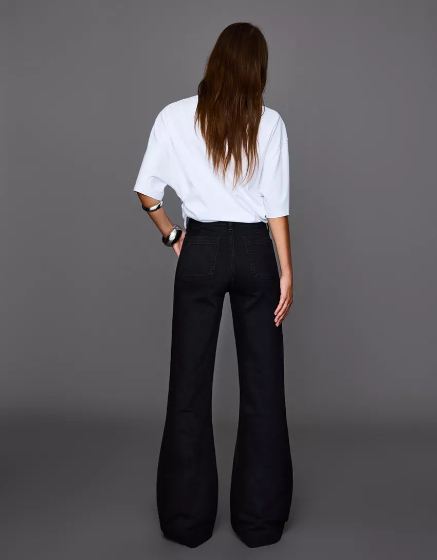 Jean Wide Leg bolsillos