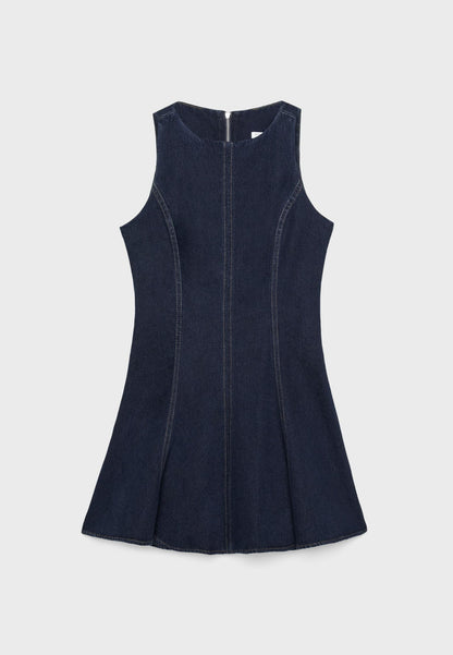 Vestido corto denim