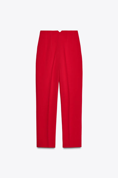 Pantalón recto tobillero