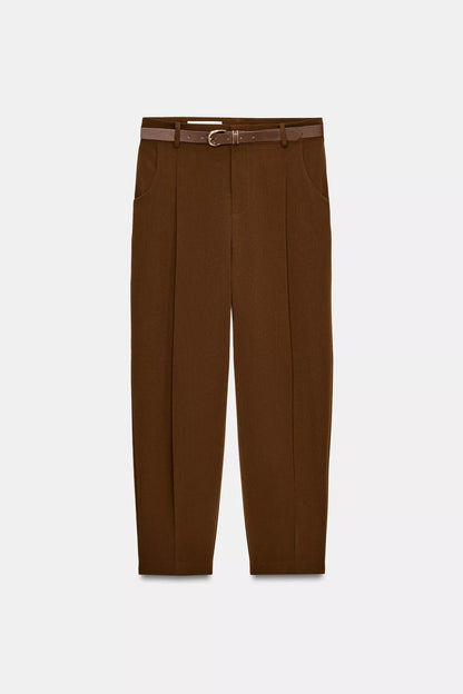 Pantalón pinzas cinturón