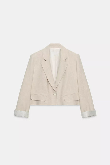 Blazer corto lino