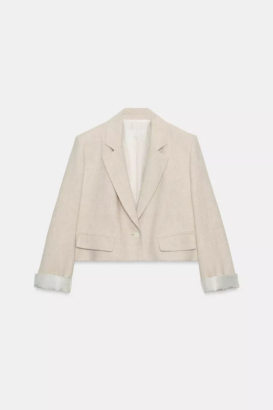 Blazer corto lino