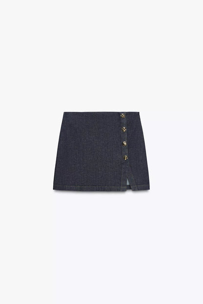 Falda short denim