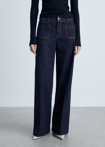 Jean Wide Leg bolsillos