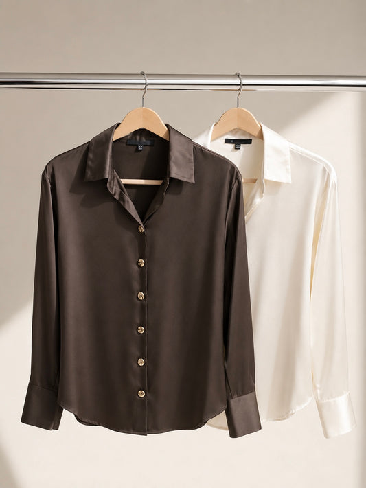 Camisa satinada