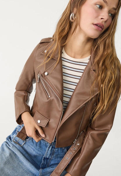 Chaqueta Biker cuerina