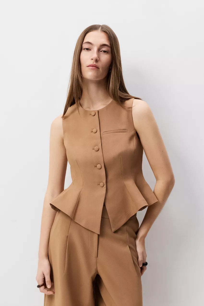 Chaleco peplum