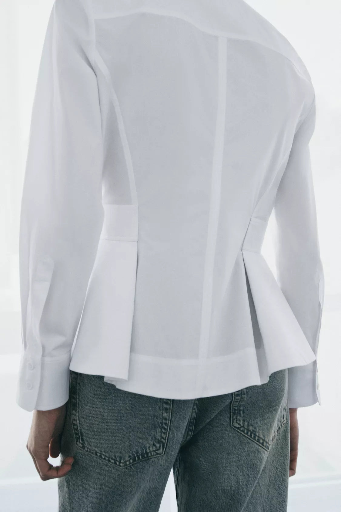 Camisa popelina peplum