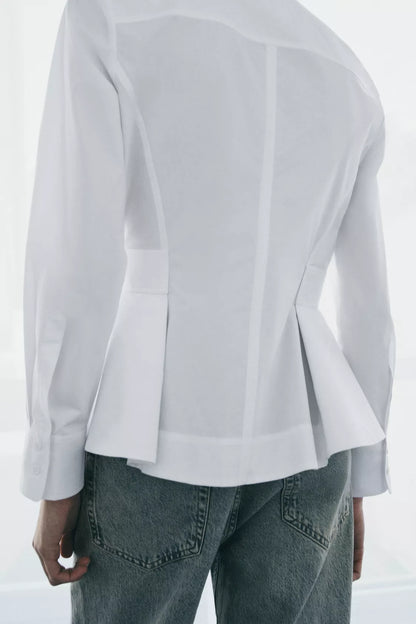Camisa popelina peplum
